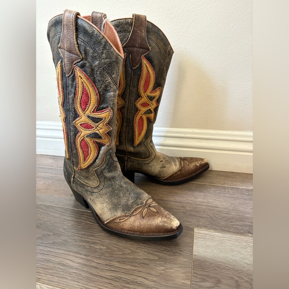 Leather Cowboy Boots